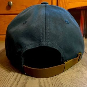 Mens Dark Teal Hat with Brown Leather and Brass Buckle Goodfellow & Co.